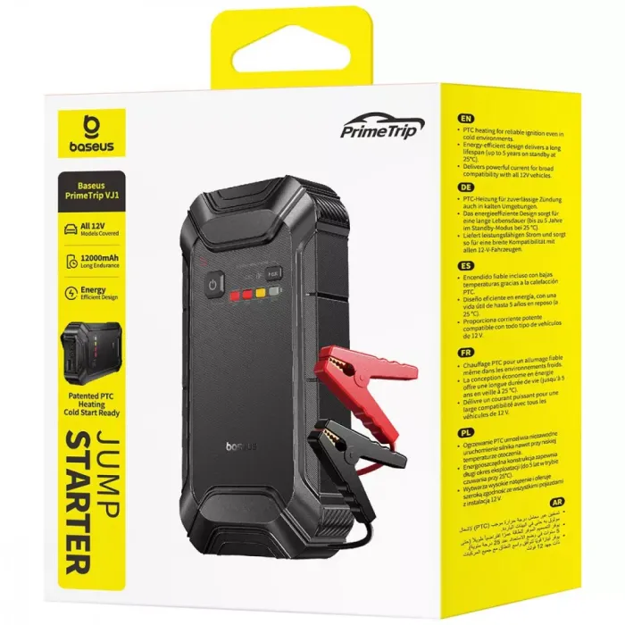 Пусковий Пристрій Baseus PrimeTrip VJ1 Car Jump Starter 12000 mAh