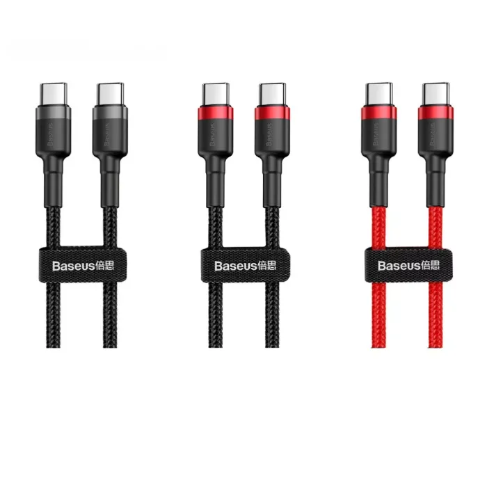 Кабель Baseus Cafule Type-C to Type-C PD 2.0 60W (2m)