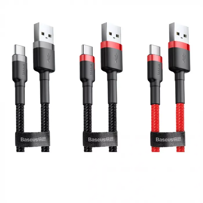 Кабель Baseus Cafule Type-C Cable 2A (3m)