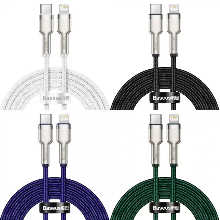 Кабель Baseus Cafule Metal Type-C to Lightning PD 20W (2m)