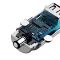 АЗП Baseus Square Metal QC 3.0 30W 2USB