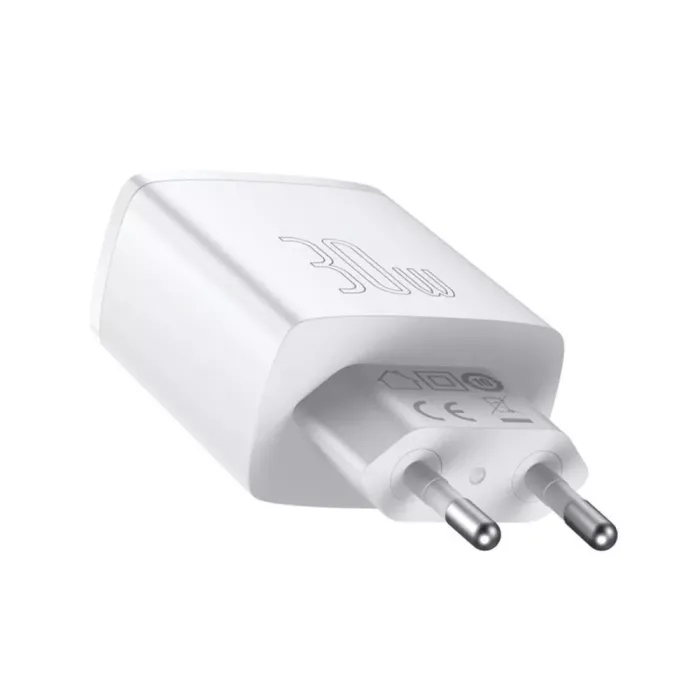 МЗП Baseus Compact Quick Charger 30W QC+ PD (1Type-C + 2USB)