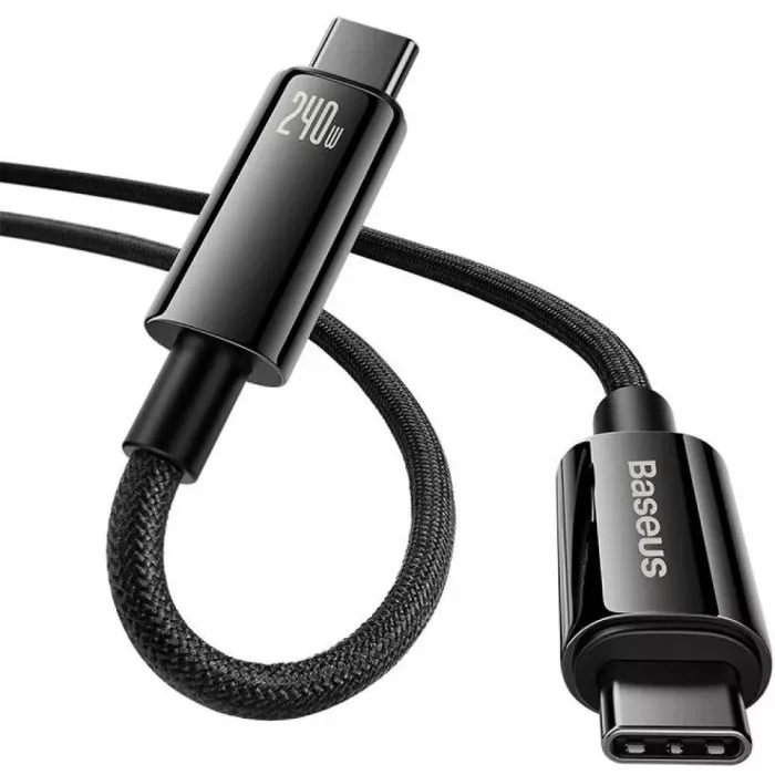 Кабель Baseus Tungsten Gold Fast Charging Type-C to Type-C 240W (2m)