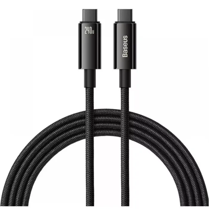Кабель Baseus Tungsten Gold Fast Charging Type-C to Type-C 240W (2m)