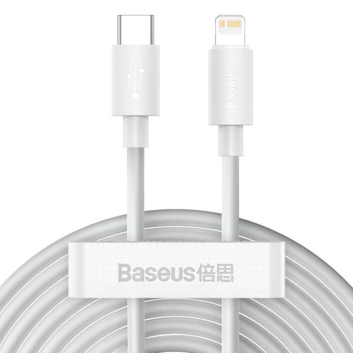 Кабель Baseus Simple Wisdom Data Kit Type-C to Lightning PD 20W (2PCS/Set)(1.5m)