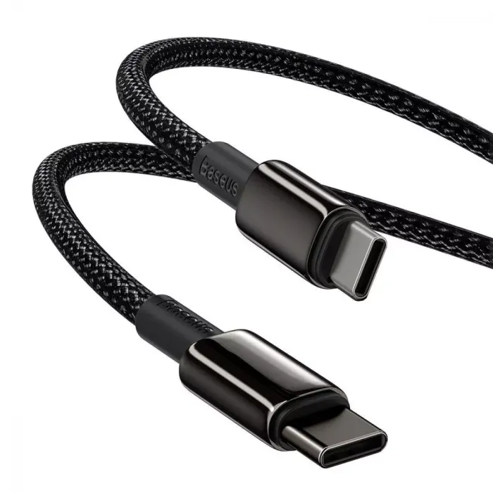 Кабель Baseus Tungsten Gold Fast Charging Type-C to Type-C 100W (2m)