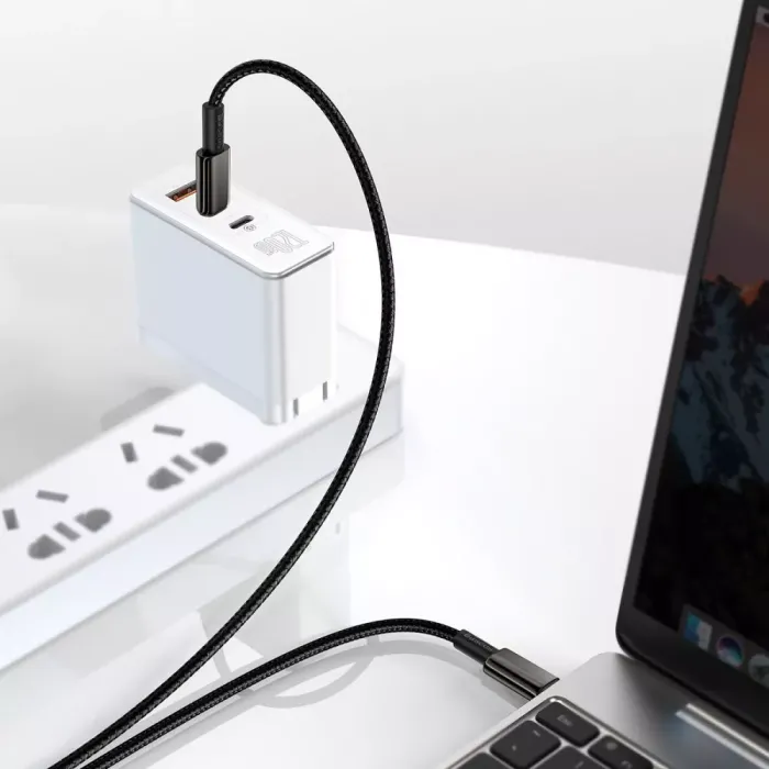 Кабель Baseus Tungsten Gold Fast Charging Type-C to Type-C 100W (2m)
