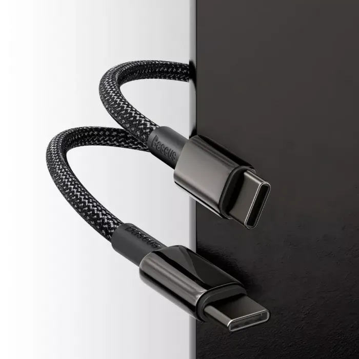 Кабель Baseus Tungsten Gold Fast Charging Type-C to Type-C 100W (2m)