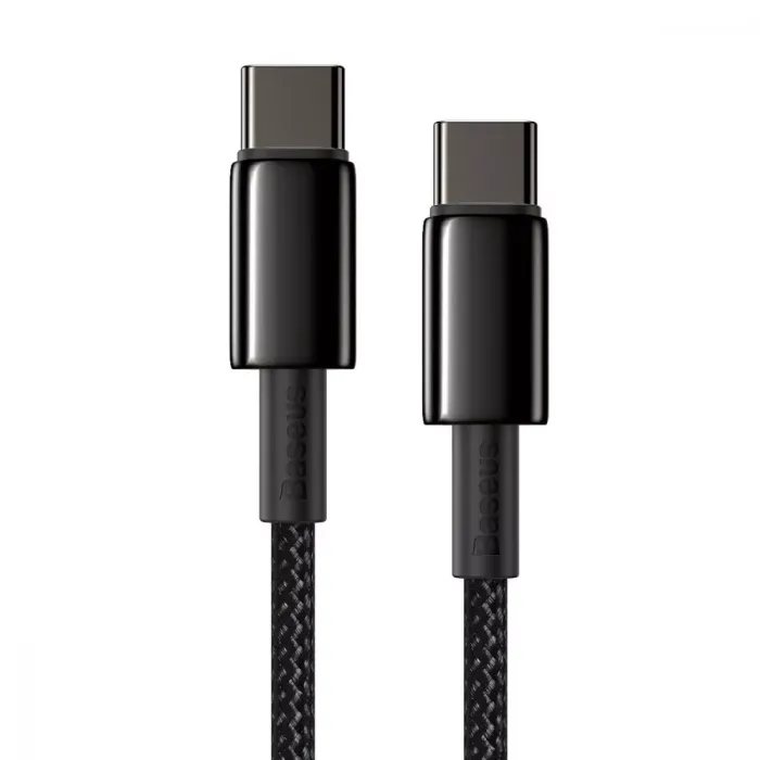 Кабель Baseus Tungsten Gold Fast Charging Type-C to Type-C 100W (2m)
