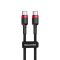 Кабель Baseus Cafule Type-C to Type-C PD 2.0 60W (1m)