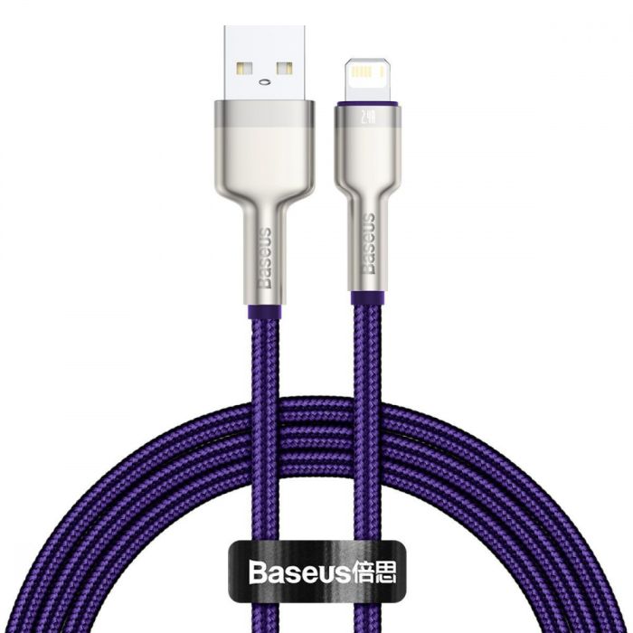 Кабель Baseus Cafule Metal Lightning 2.4A (2m)