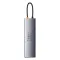 USB-Хаб Baseus Metal Gleam Series 5-in-1 30Hz Version (3xUSB3.0 + 4KHD + Type-C)