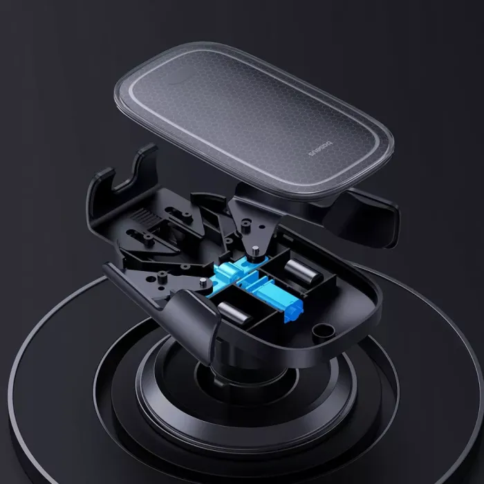 Автомобільний тримач з Бездротовим ЗП Baseus Milky Way Pro 15W
