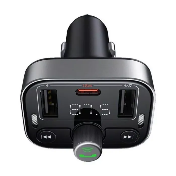 АЗП Baseus FM Launcher S-09 Pro 35W (PD+QC3.0) Type-C+2USB