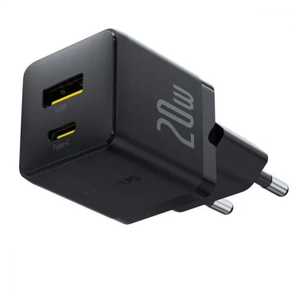 МЗП Baseus Palm Fast Charger Type-C+USB 20W