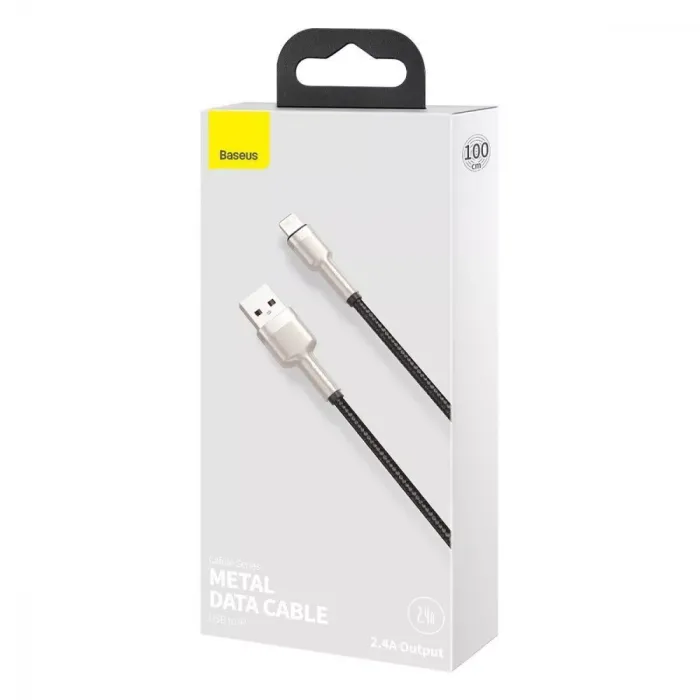 Кабель Baseus Cafule Metal Lightning 2.4A (1m)