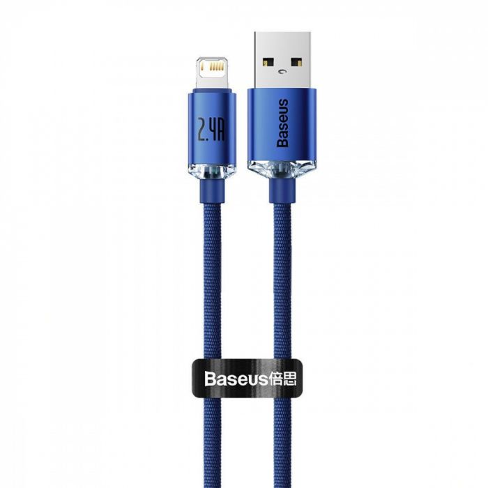 Кабель Baseus Crystal Shine Series Fast Charging Lightning 2.4A (2m)
