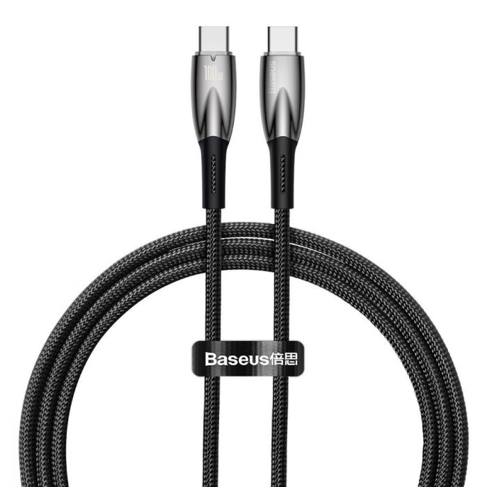 Кабель Baseus Glimmer Series Fast Charging Type-C to Type-C 100W (1m)