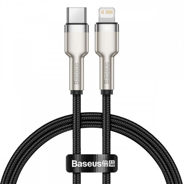 Кабель Baseus Cafule Metal Type-C to Lightning PD 20W (0.25m)