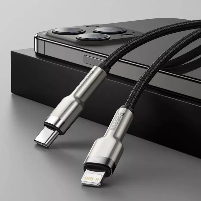 Кабель Baseus Cafule Metal Type-C to Lightning PD 20W (2m)