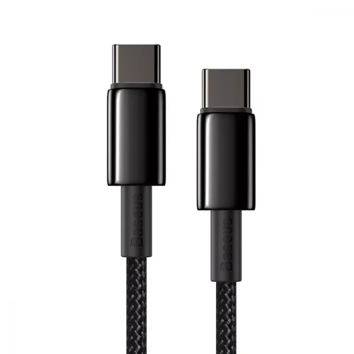 Кабель Baseus Tungsten Gold Type-C to Type-C 100W (1m)