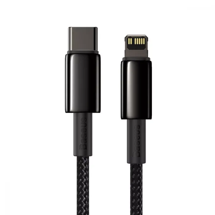 Кабель Baseus Tungsten Gold Fast Charging Type-C to Lightning PD 20W (1m)