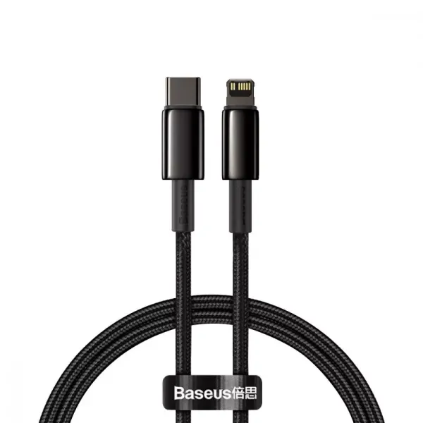 Кабель Baseus Tungsten Gold Fast Charging Type-C to Lightning PD 20W (1m)