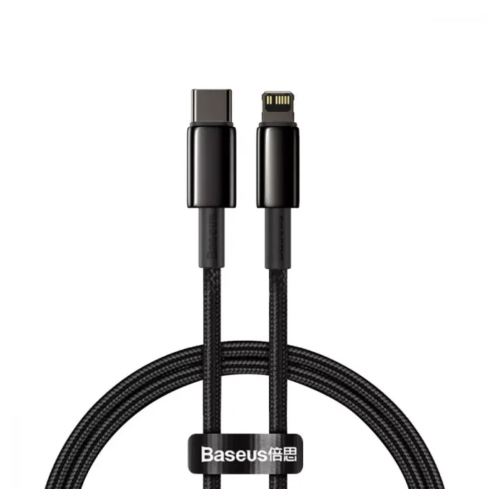 Кабель Baseus Tungsten Gold Fast Charging Type-C to Lightning PD 20W (1m)