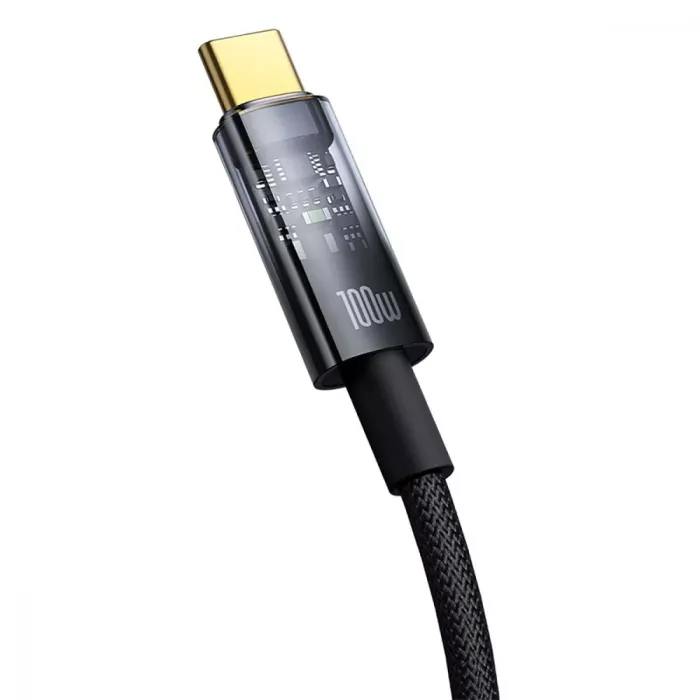 Кабель Baseus Explorer Series Auto Power-Off Type-C to Type-C 100W (2m)