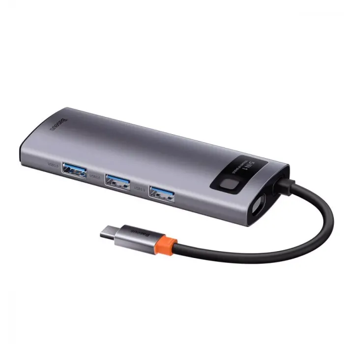 USB-Хаб Baseus Metal Gleam Series 5-in-1 Type-C