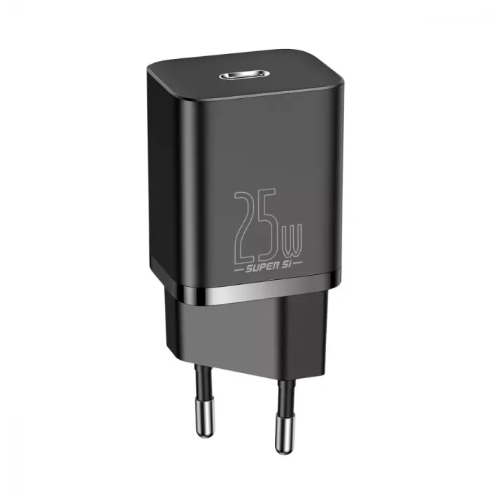 МЗП Baseus Super Silicone Quick Charger 25W (Type-C) + With Cable Type-C to Type-C 3A (1m)