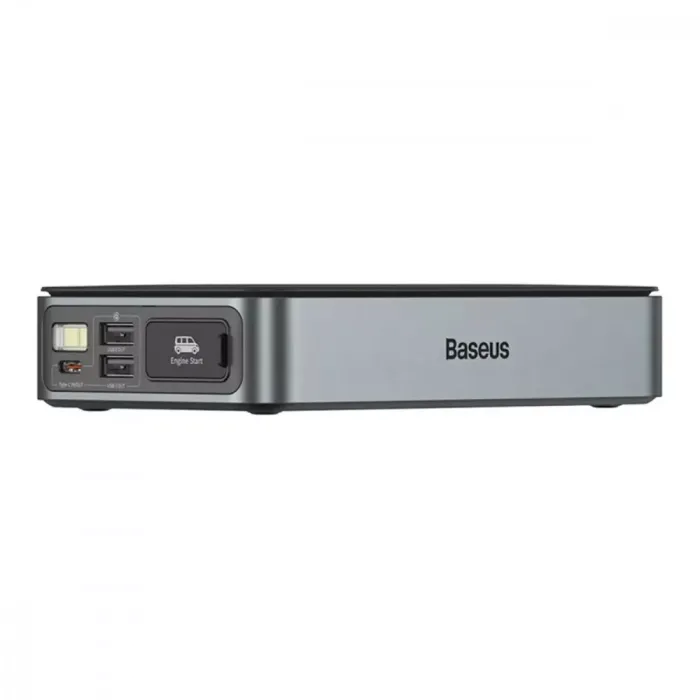 Пускозарядное устройство Бустер Baseus Super Energy Pro+ Car Jamp Starter 3in1 12V 12000mAh 1200A с функцией Павербанка 100W 5V/3A и LED фонарика Черный