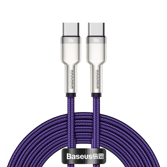 Кабель Baseus Cafule Metal Type-C to Type-C 100W (2m)