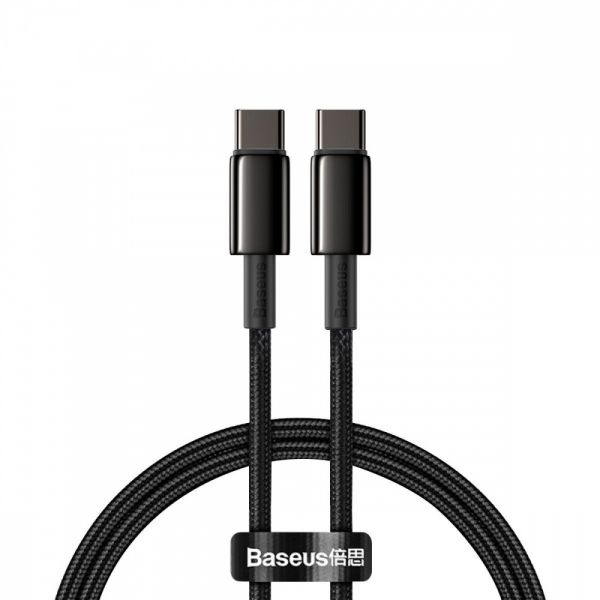 Кабель Baseus Tungsten Gold Type-C to Type-C 100W (1m)