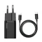 МЗП Baseus Super Silicone Quick Charger 25W (Type-C) + With Cable Type-C to Type-C 3A (1m)
