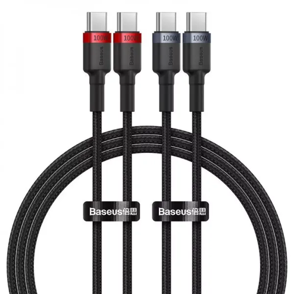 Кабель Baseus Cafule Charging Type-C to Type-C 100W 1м (2pcs)