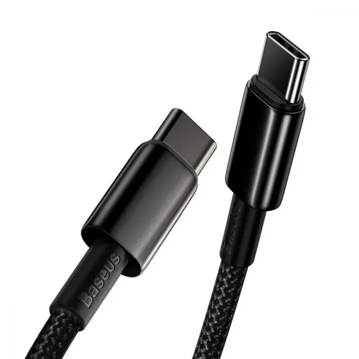 Кабель Baseus Tungsten Gold Type-C to Type-C 100W (1m)
