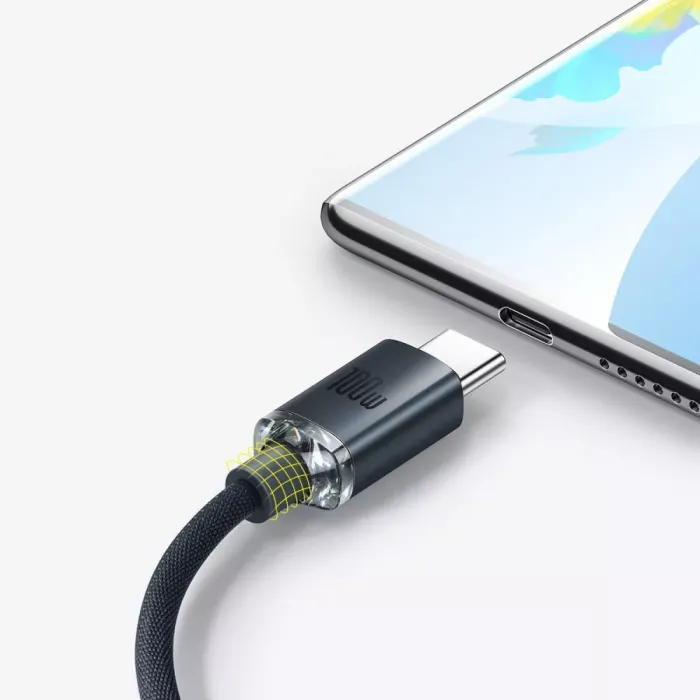 Кабель Baseus Crystal Shine Series Fast Charging Type-C 100W (1.2m)