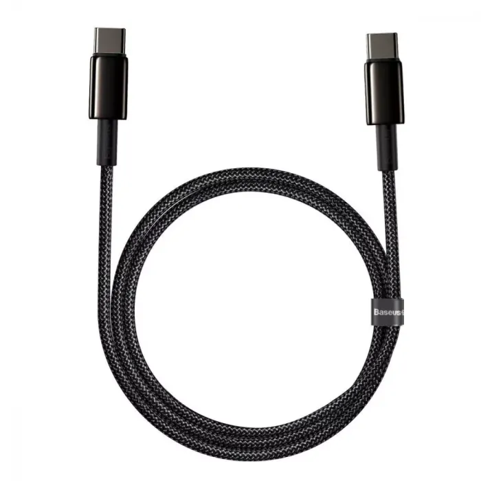 Кабель Baseus Tungsten Gold Type-C to Type-C 100W (1m)