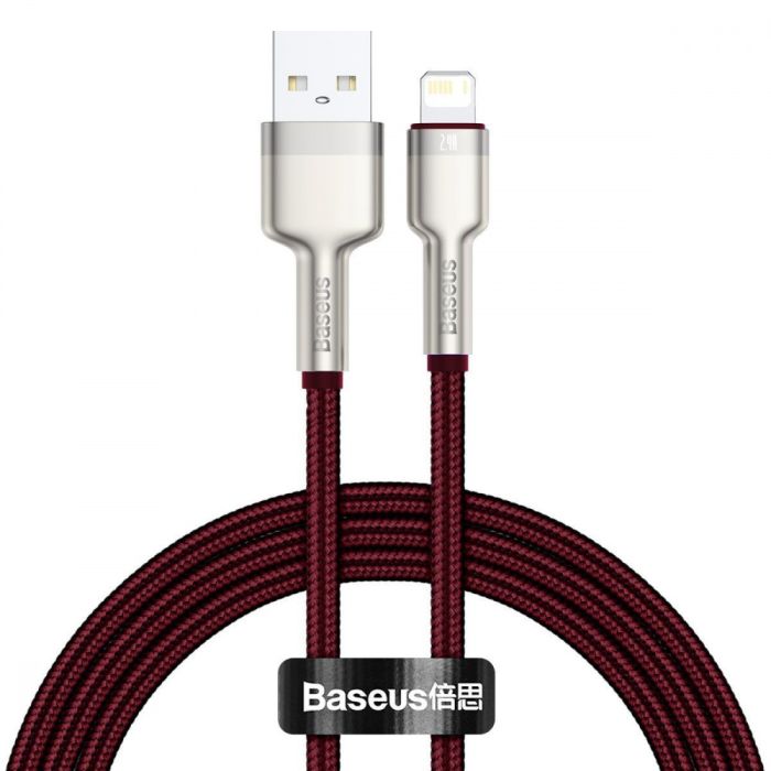 Кабель Baseus Cafule Metal Lightning 2.4A (2m)