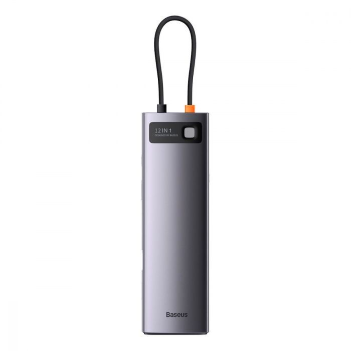 USB-Хаб Baseus Metal Gleam Series 12-in-1 (Type-C to HDMI+USB3.1*2+USB3.0*2+Type-C 3.1+PD+RJ45+SD/TF