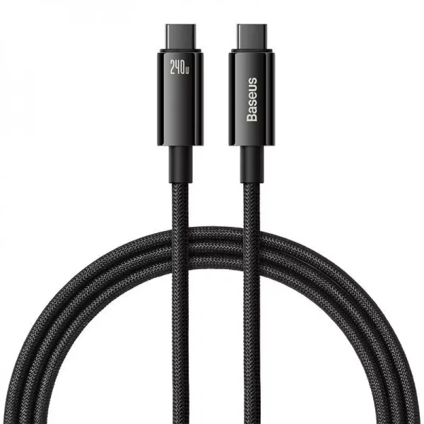 абель Baseus Tungsten Gold Fast Charging Type-C to Type-C 240W (1m)