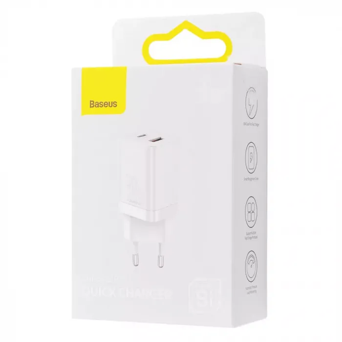 МЗП Baseus Super Si Pro Quick Charger Type-C+USB 30W