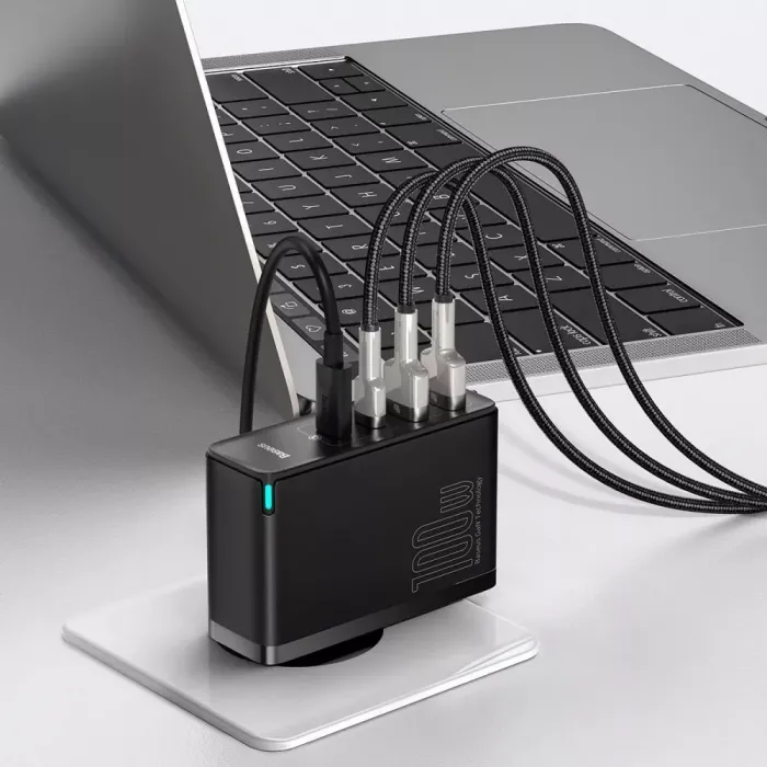 МЗП Baseus GaN2 Pro Quick Charger 100W (2Type-C + 2USB)