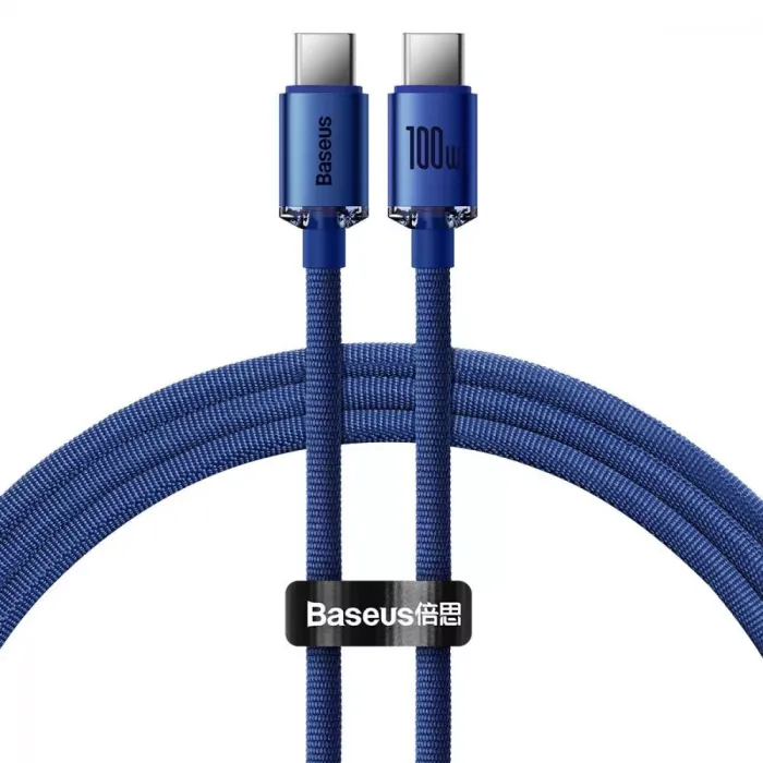 Кабель Baseus Crystal Shine Series Fast Charging Type-C to Type-C 100W (1.2m)