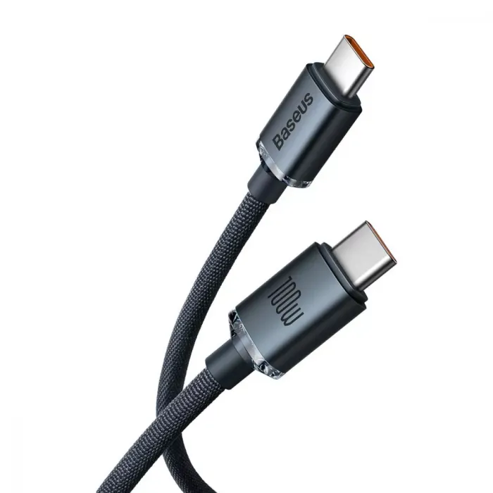 Кабель Baseus Crystal Shine Series Fast Charging Type-C to Type-C 100W (1.2m)
