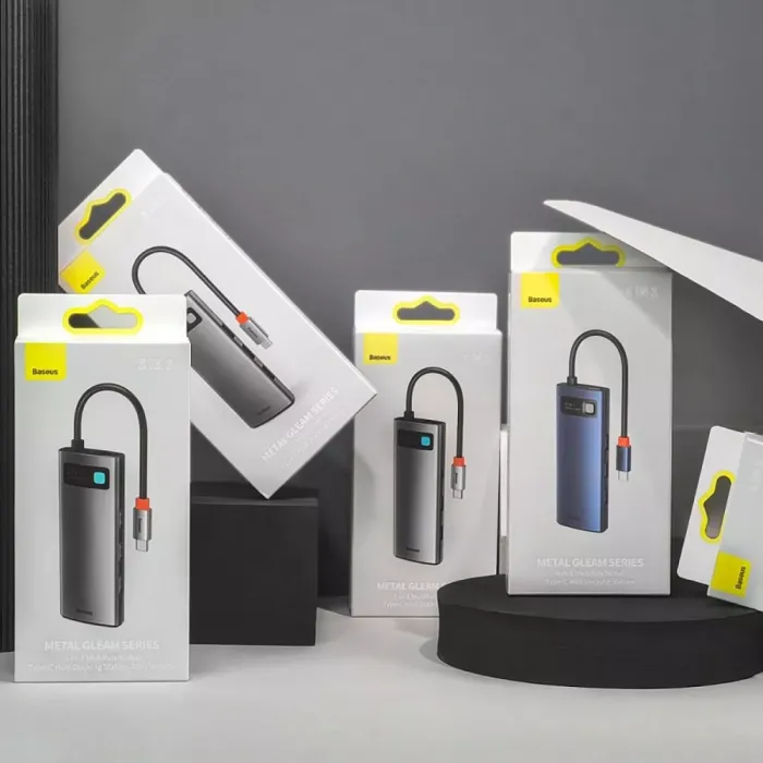 USB-Хаб Baseus Metal Gleam Series 6-in-1 Type-C