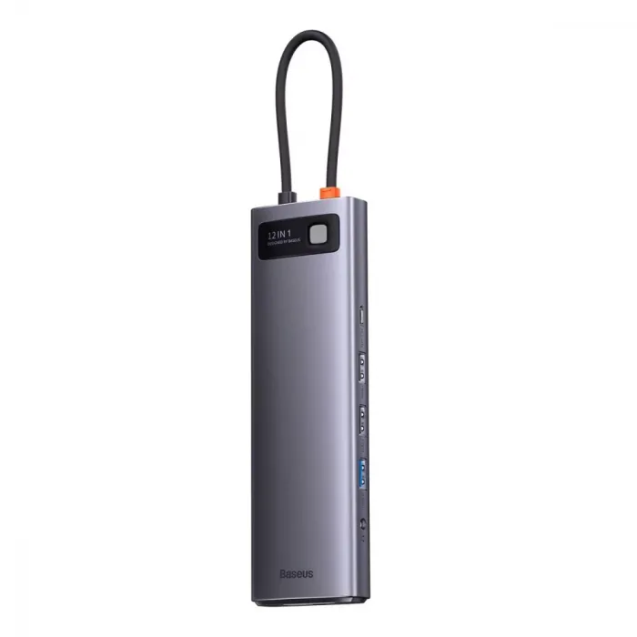 USB-Хаб Baseus Metal Gleam Series 12-in-1 (Type-C to HDMI+USB3.1*2+USB3.0*2+Type-C 3.1+PD+RJ45+SD/TF